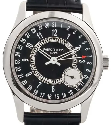 Patek Philippe Calatrava 6006G-001 39mm White gold Black 2