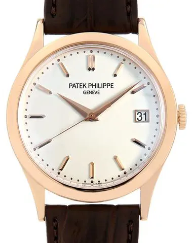 Patek Philippe Calatrava 5296R-010 38mm Rose gold Silver