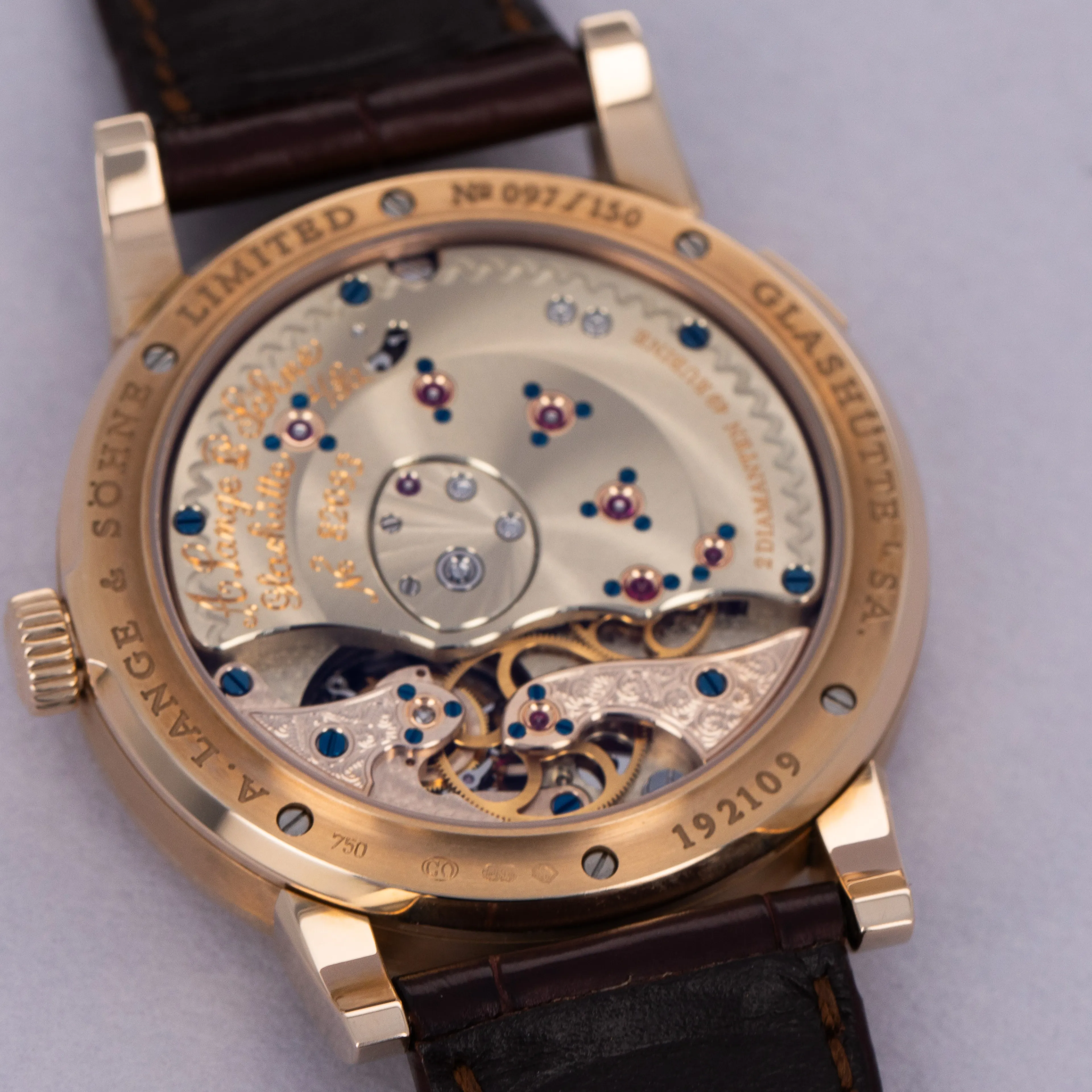 A. Lange & Söhne Lange 1 722.050 38.5mm 18k Gold Silver 3