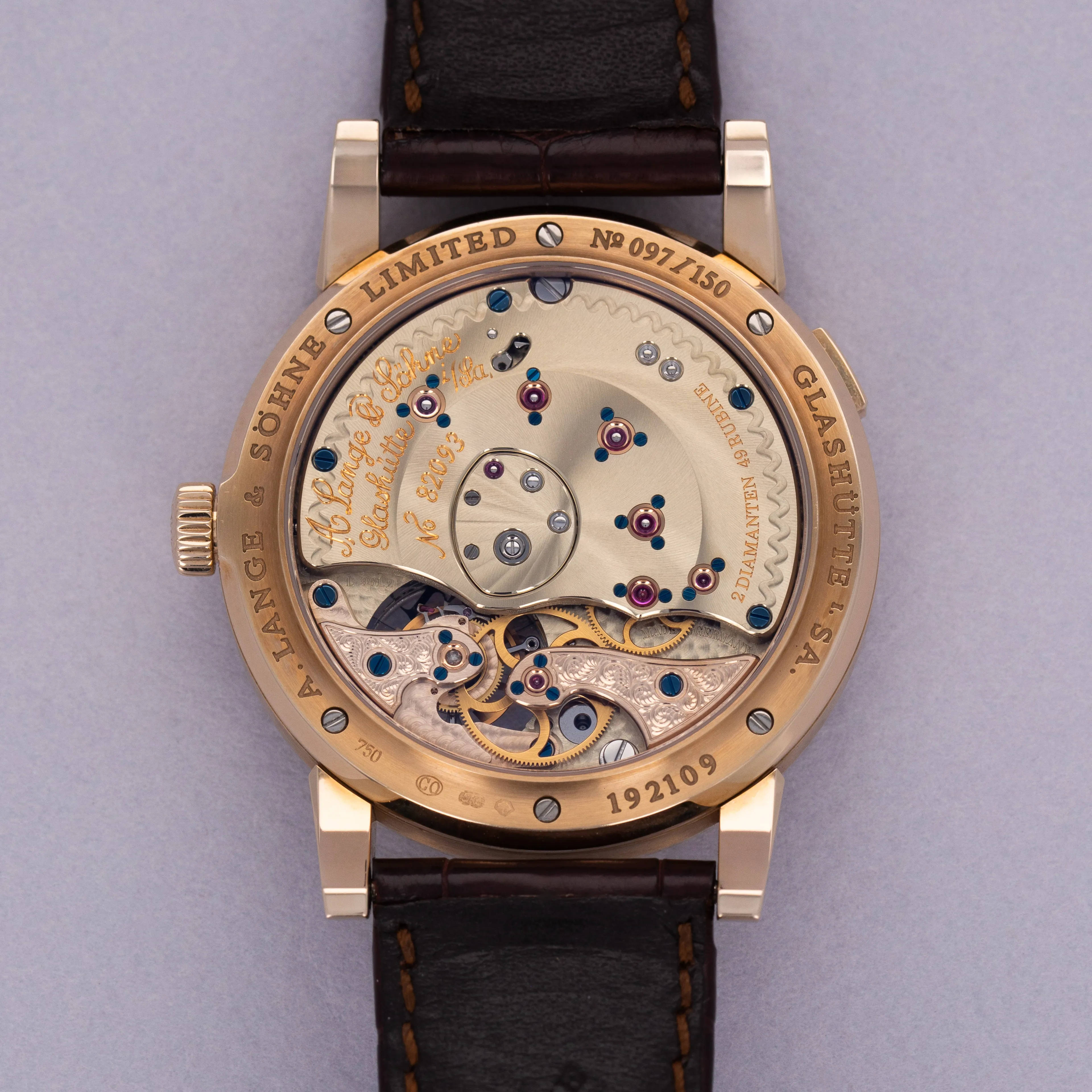 A. Lange & Söhne Lange 1 722.050 38.5mm 18k Gold Silver 5