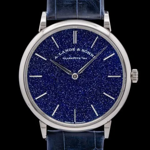 A. Lange & Söhne Saxonia 205.086 39mm White gold Blue