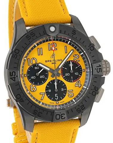 Breitling Avenger SB0147101I1X1 44mm Black ceramic Yellow