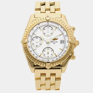 Breitling Chronomat K13050.1 Yellow gold White