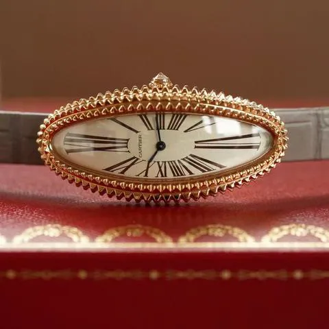 Cartier Baignoire Allongée WGBA0009 47mm Rose gold Silver 3