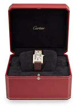 Cartier Baignoire WGTA0057 23mm Yellow gold Beige 7