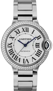 Cartier Ballon Bleu 36mm WE9006Z3 36mm White gold Silver