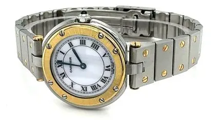 Cartier Santos 8191 27mm Yellow gold and Stainless steel White 3