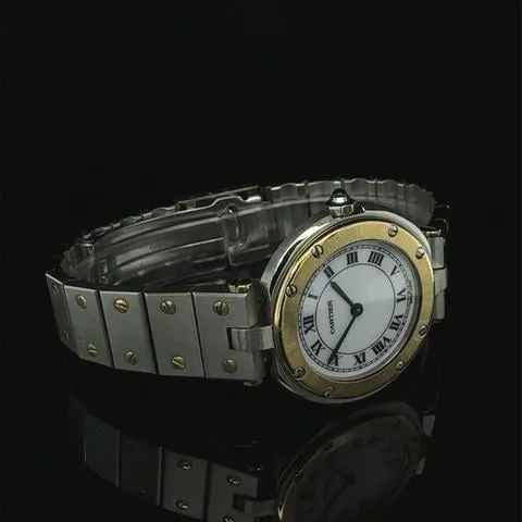 Cartier Santos 8191 27mm Yellow gold and Stainless steel White 5