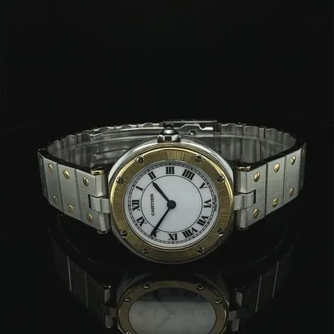 Cartier Santos 8191 27mm Yellow gold and Stainless steel White 6