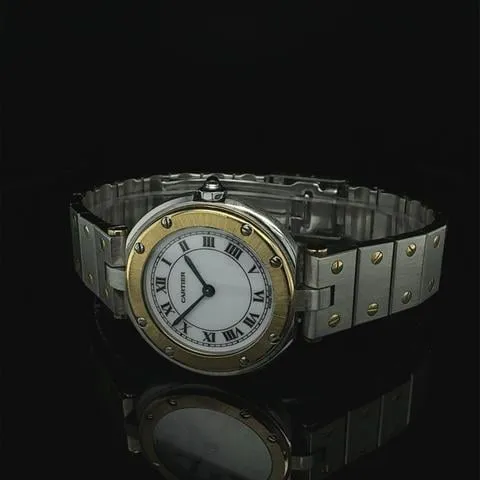 Cartier Santos 8191 27mm Yellow gold and Stainless steel White 7