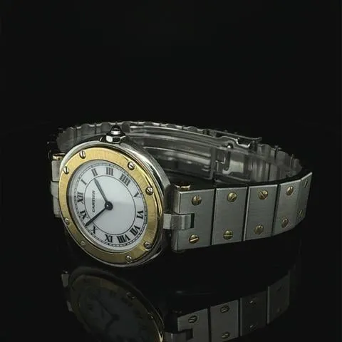 Cartier Santos 8191 27mm Yellow gold and Stainless steel White 8