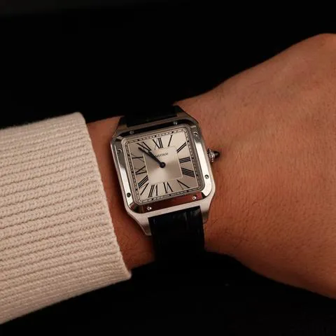 Cartier Santos Dumont WSSA0032 46.5mm Stainless steel Silber, 9