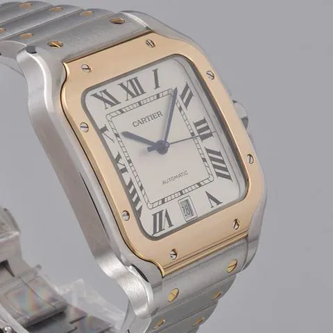 Cartier Santos W2SA0009 47.5mm Yellow gold and Stainless steel Silver 3