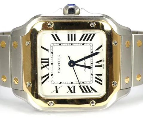 Cartier Santos W2SA0016 35mm Yellow gold and Stainless steel Silver