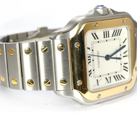 Cartier Santos W2SA0016 35mm Yellow gold and Stainless steel Silver 1