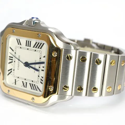 Cartier Santos W2SA0016 35mm Yellow gold and Stainless steel Silver 5