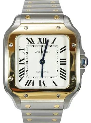 Cartier Santos W2SA0016 35mm Yellow gold and Stainless steel Silver 7