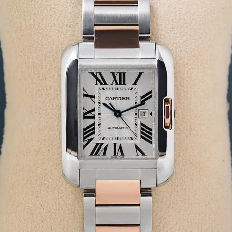 Cartier Tank Anglaise W5310037 29.8mm Yellow gold and Stainless steel Silver