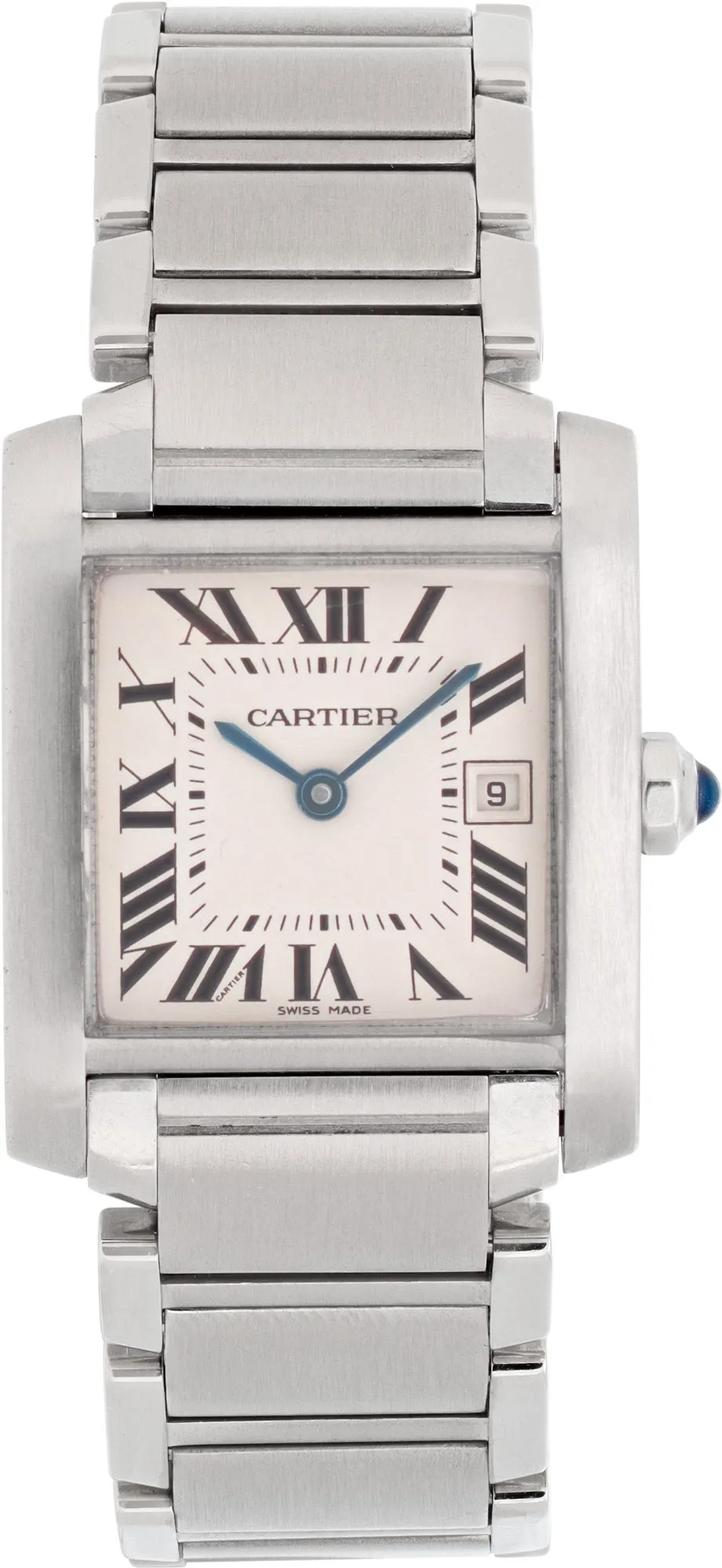 Cartier Tank Française W51011Q3 25mm Stainless steel White