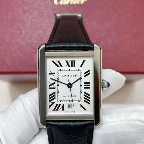 Cartier Tank W5200027 31mm Stainless steel Silver