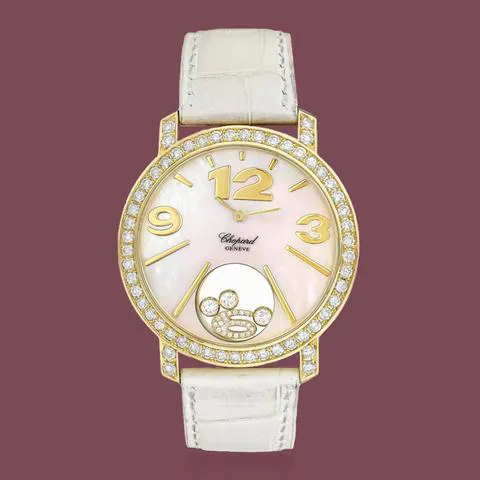 Chopard Happy Diamonds 40mm Yellow gold Mother-of-pearl 2