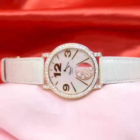 Chopard Happy Diamonds 40mm Yellow gold Mother-of-pearl 10