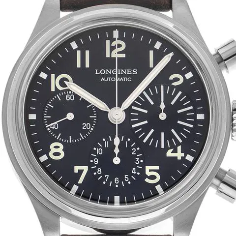 Longines Heritage L2.816.4.53.2 41mm Stainless steel Black