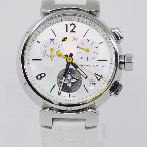 Louis Vuitton Q11BA 39mm Stainless steel White