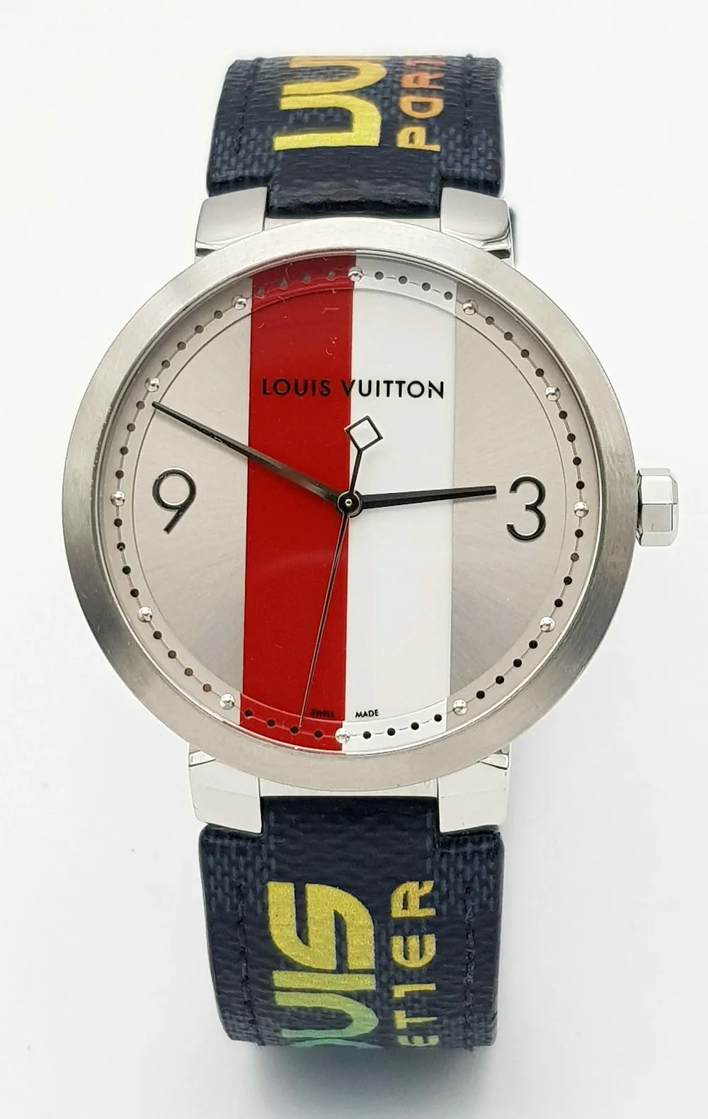 Louis Vuitton 40mm Stainless steel Red and White