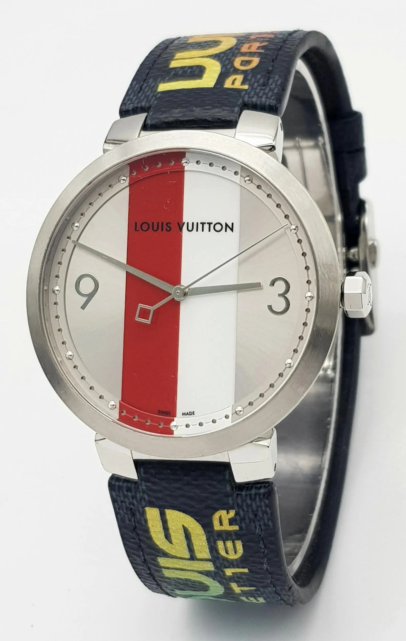 Louis Vuitton 40mm Stainless steel Red and White 5