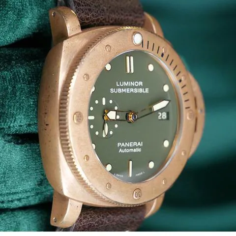 Panerai Luminor Submersible PAM 00382 47mm Bronze Green 6