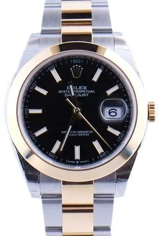 Rolex Datejust 41 126303 41mm Yellow gold and Stainless steel Black