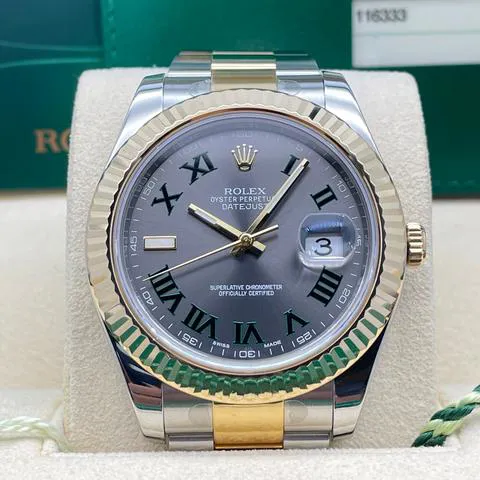 Rolex Datejust II 116333 41mm Yellow gold and Stainless steel Gray