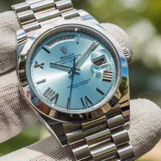 Rolex Day-Date 228206-0001 Platinum Blue