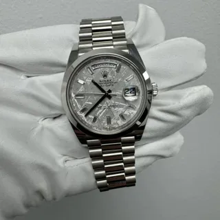 Rolex Day-Date 40 228206-0036 Platinum Silver