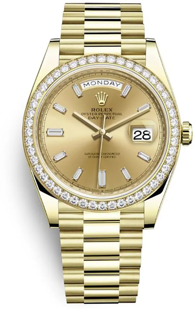 Rolex Day-Date 40 228348RBR 40mm Yellow gold Champagne