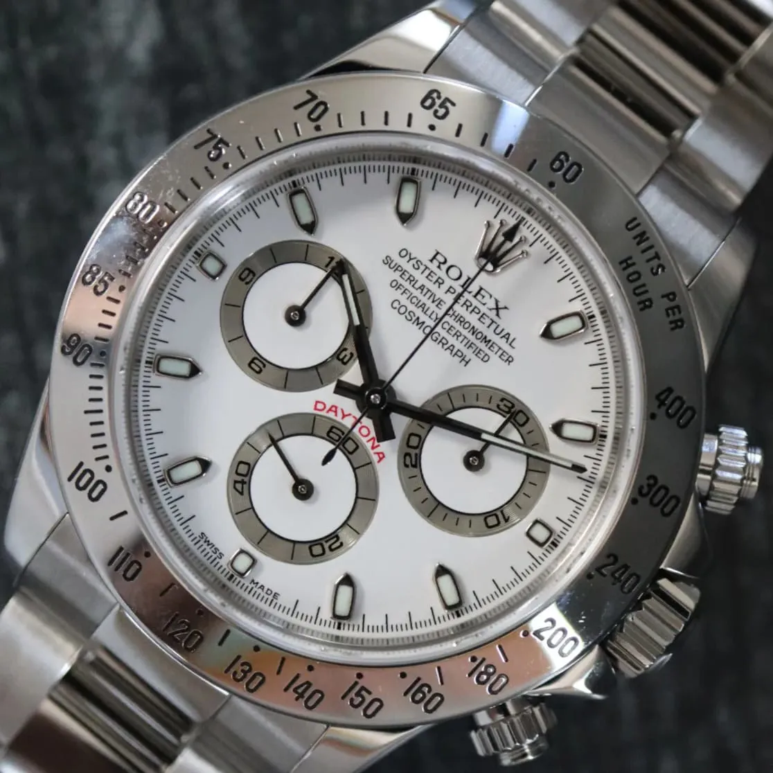 Rolex Daytona 116520-0016 40mm Stainless steel White