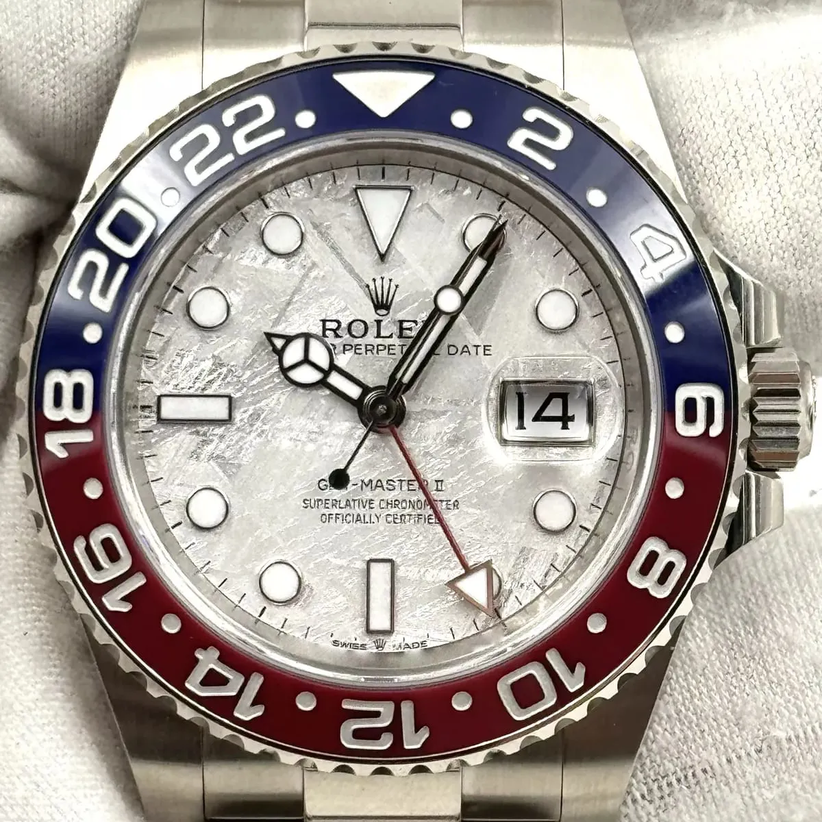 Rolex GMT-Master II 126719BLRO-0002 40mm 18k white gold Silver