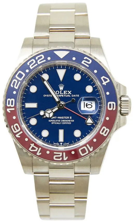 Rolex GMT-Master II 126719BLRO-0003 40mm 18k white gold Blue