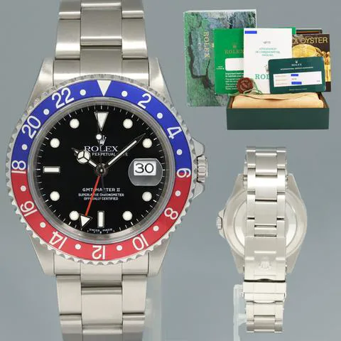 Rolex GMT-Master II 16710 40mm Stainless steel Black