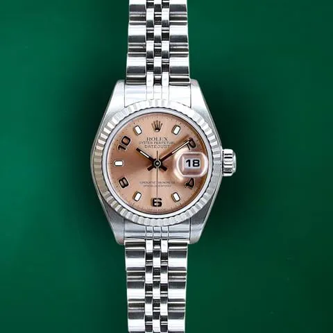 Rolex Lady-Datejust 69174 26mm Stainless steel Salmon