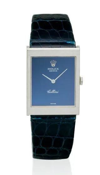 Rolex Cellini 22mm 18ct white gold Dark Blue