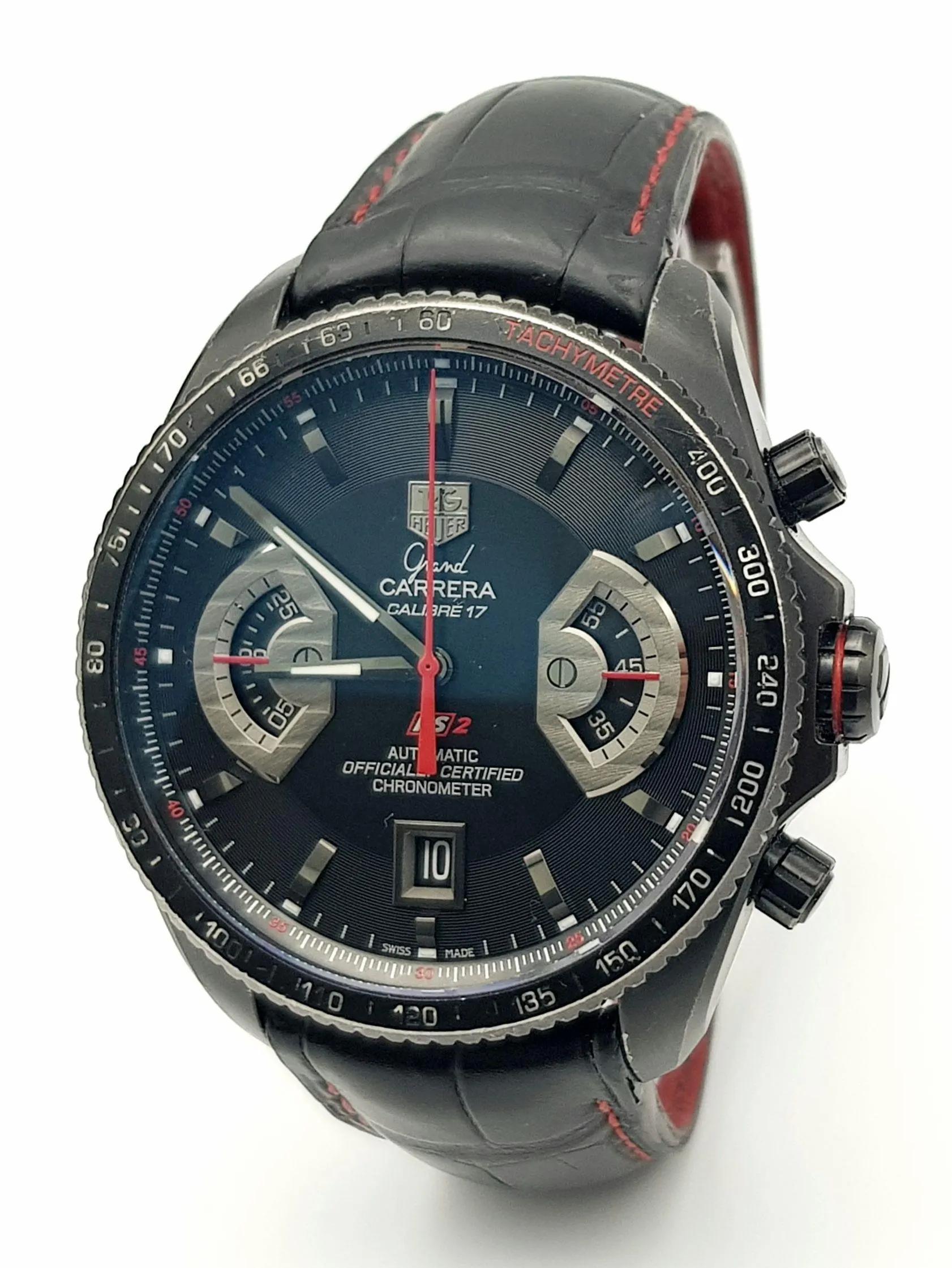 TAG Heuer Grand Carrera CAV518B 43mm Stainless steel Black 1