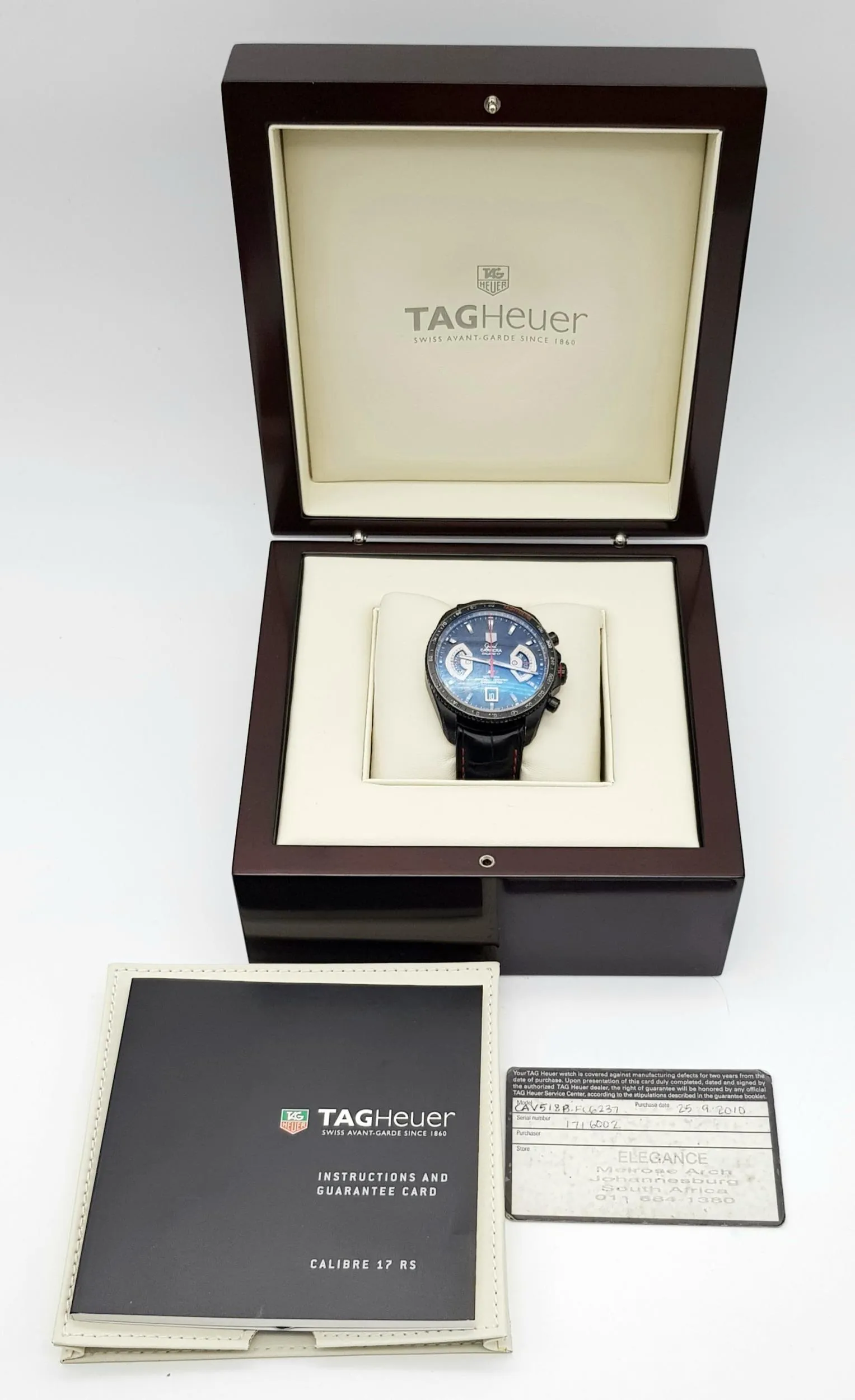 TAG Heuer Grand Carrera CAV518B 43mm Stainless steel Black 8