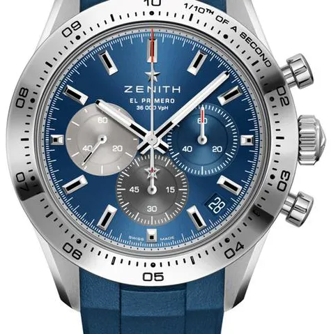 Zenith Chronomaster Sport 03.3114.3600/51.R950 41mm Stainless steel Blue