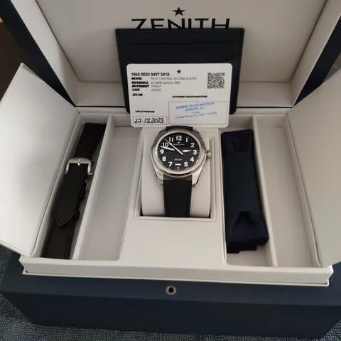 Zenith Pilot 03.4000.3620/21.I001 40mm Stainless steel Black