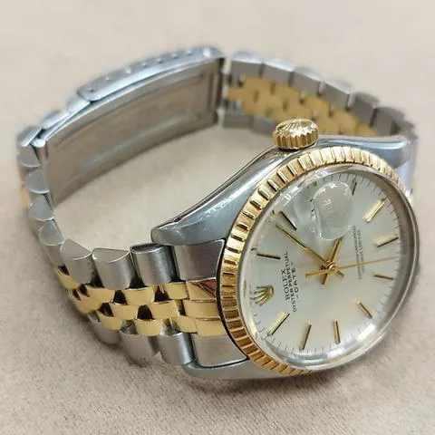 Rolex Oyster Perpetual Date 1505 34mm Yellow gold and Stainless steel Silver 4