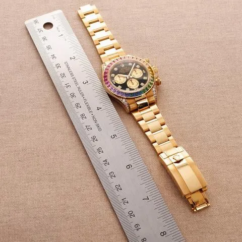 Rolex Daytona 116598 RBOW 40mm Yellow gold Black 3