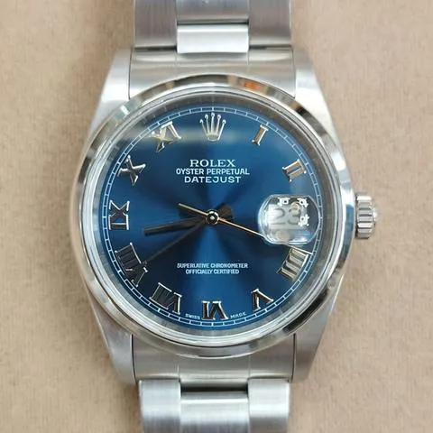 Rolex Datejust 36 16200 36mm Stainless steel Blue