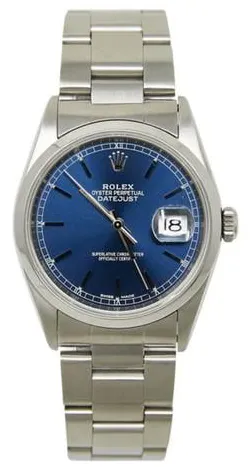 Rolex Datejust 36 16200 36mm Stainless steel Blue 1